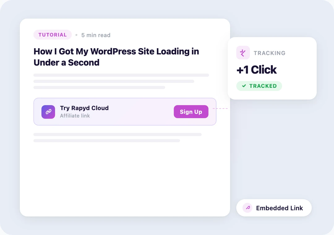 Tutorial blog post with an embedded Rapyd Cloud affiliate banner and Sign Up CTA