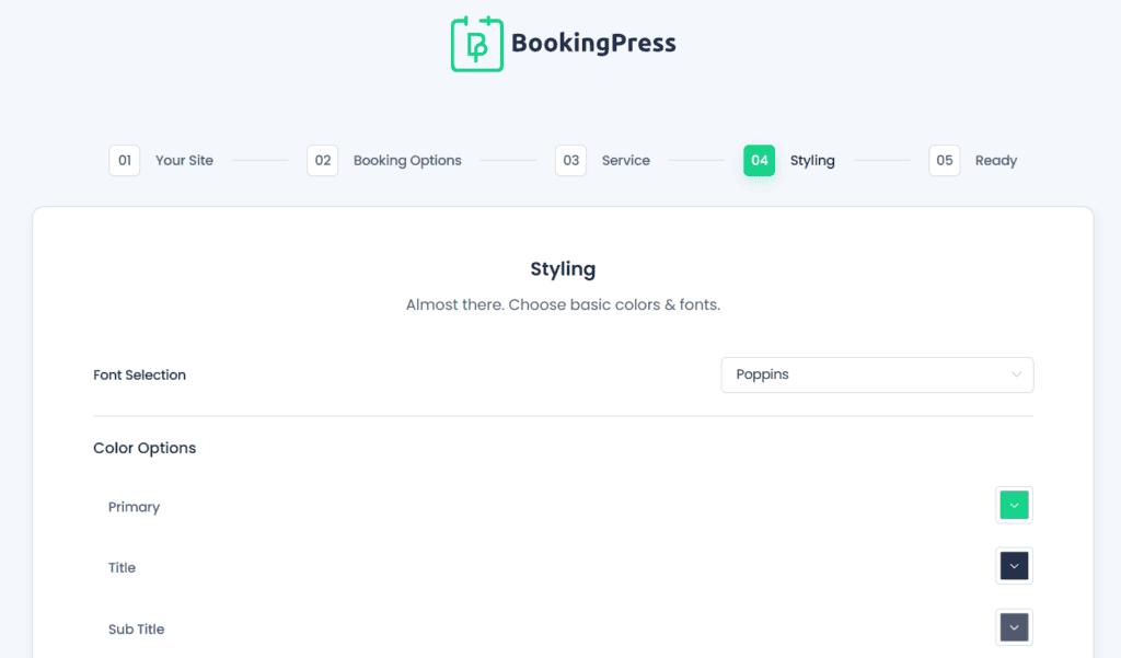 BookingPress Setup Wizard