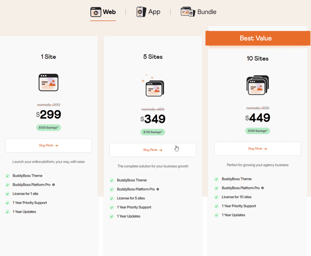 BuddyBoss Pricing