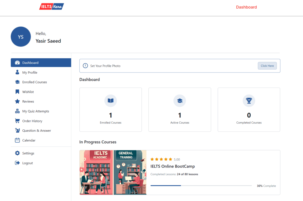 Frontend Course on Tutor LMS