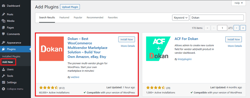 Setup Multi Vendor Marketplace using Dokan