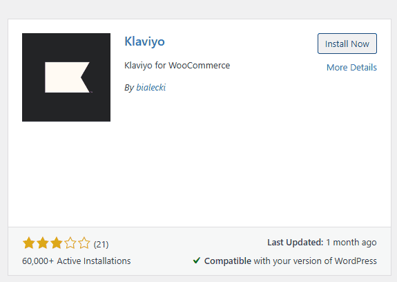 install Klaviyo