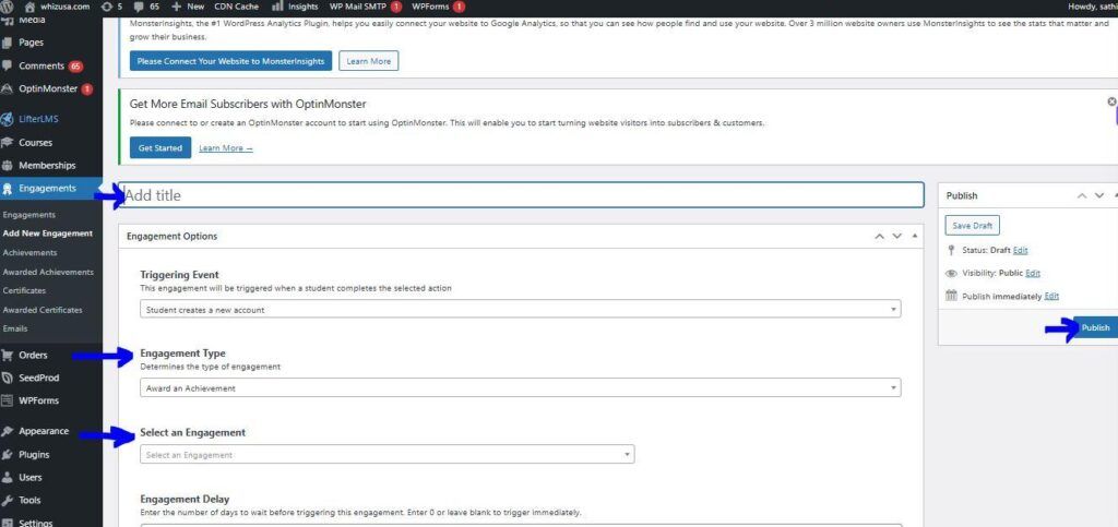 Engagement on LifterLMS