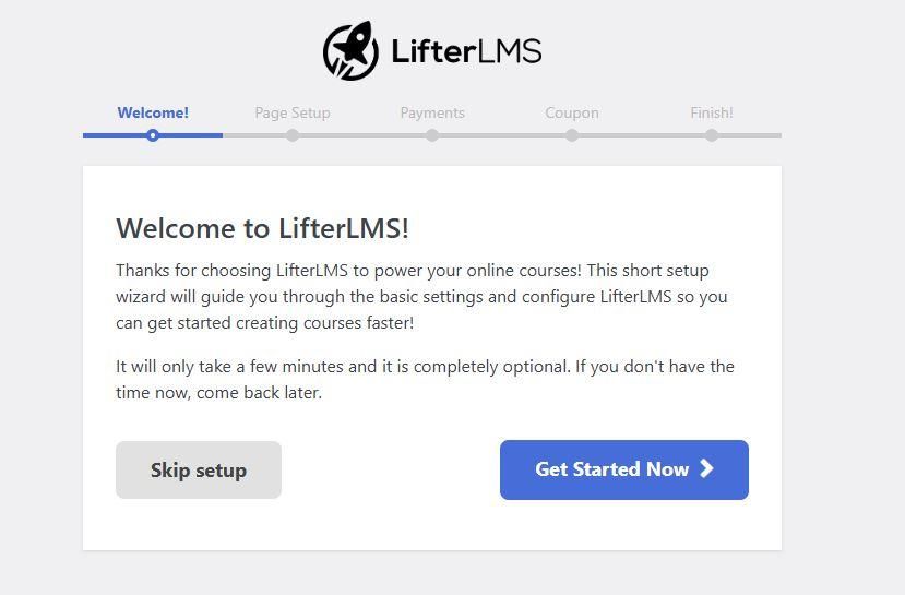 LifterLMS Setup Steps