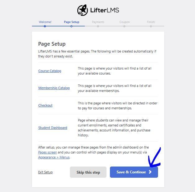 LifterLMS Setup Steps