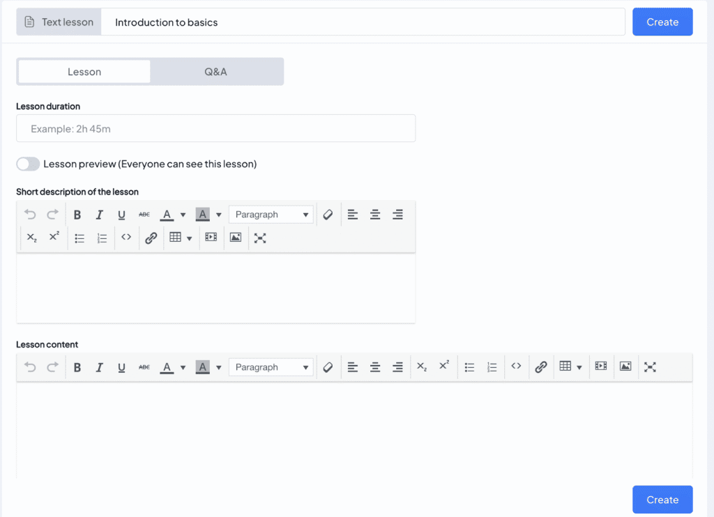 Lesson Builder