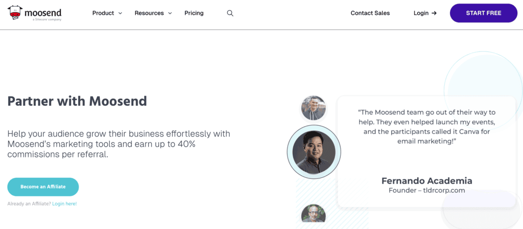 Moosend Affiliate Program