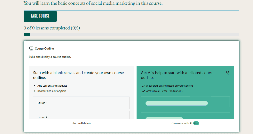 Sensei LMS Course Editing