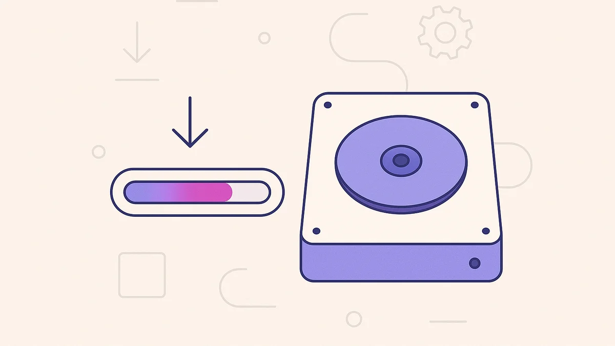 See the Progress When Creating Downloads for Backups