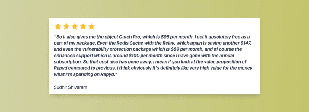 Customer Story of Sudhir Shivaram