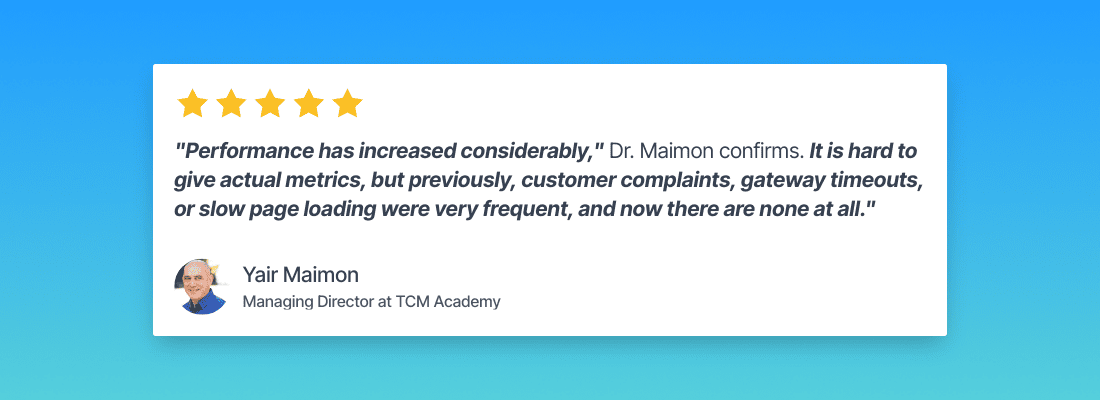 Customer Story of TCM Academy.