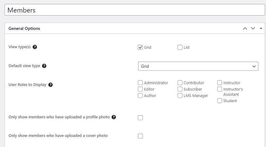 Member Directories: