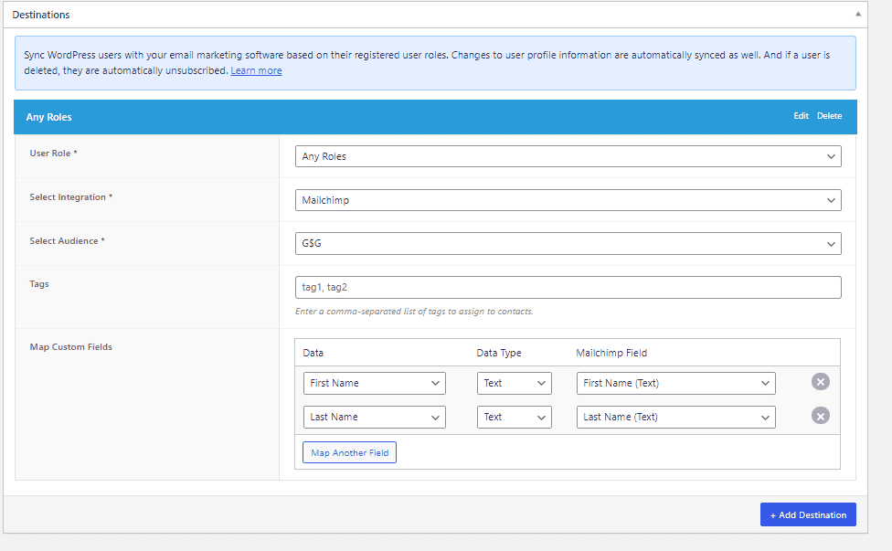 Sync Rules on FuseWP