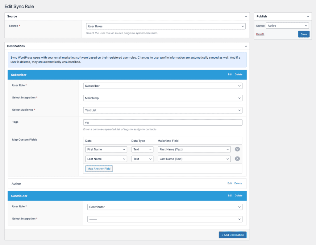 Sync Rules on FuseWP