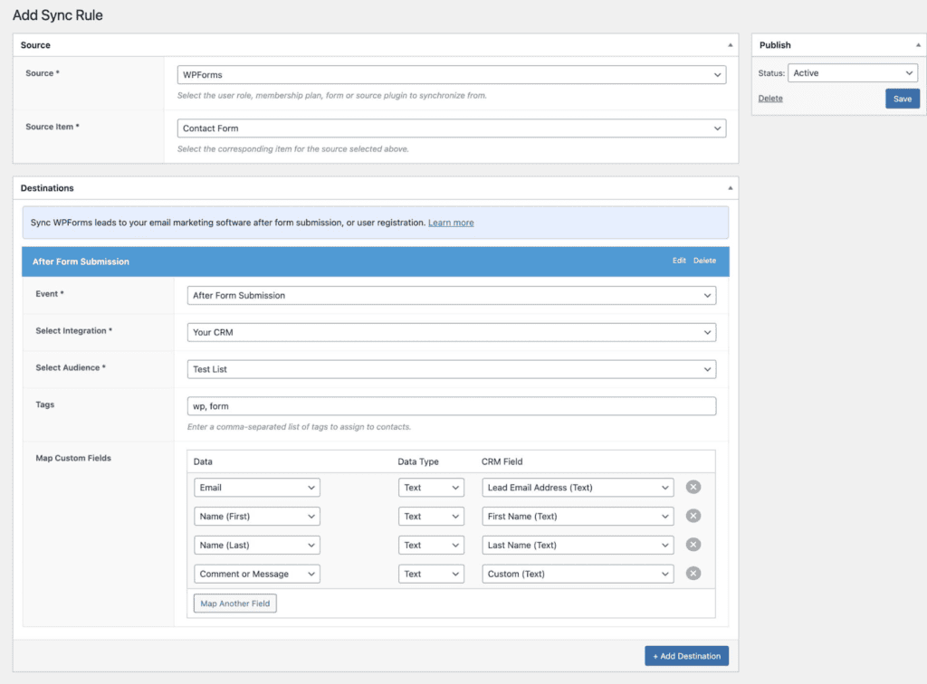 Sync Rules on FuseWP
