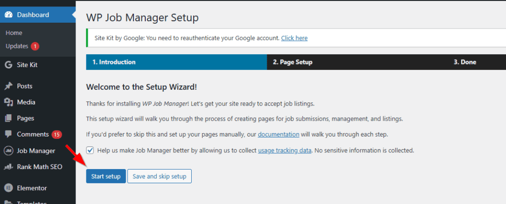 WP Job Manager Setup