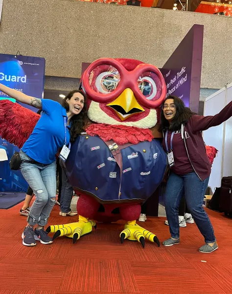 Fleet the Rapyd Cloud mascot at WordCamp Asia 2025